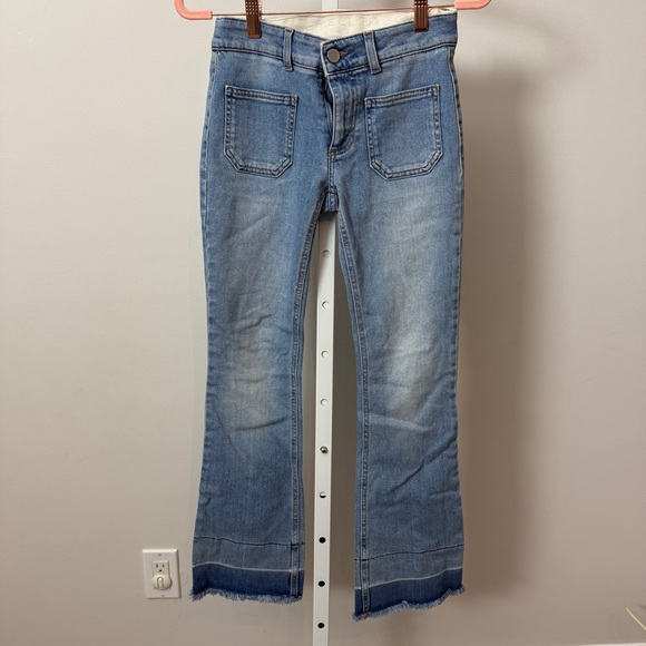 Stella McCartney Denim - Stella McCartney Patch Pocket Jeans Light‎ Wash Size 25 US 0-2